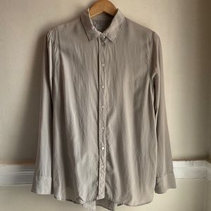 Everlane Clean Silk Relaxed Shirt in Gray 14